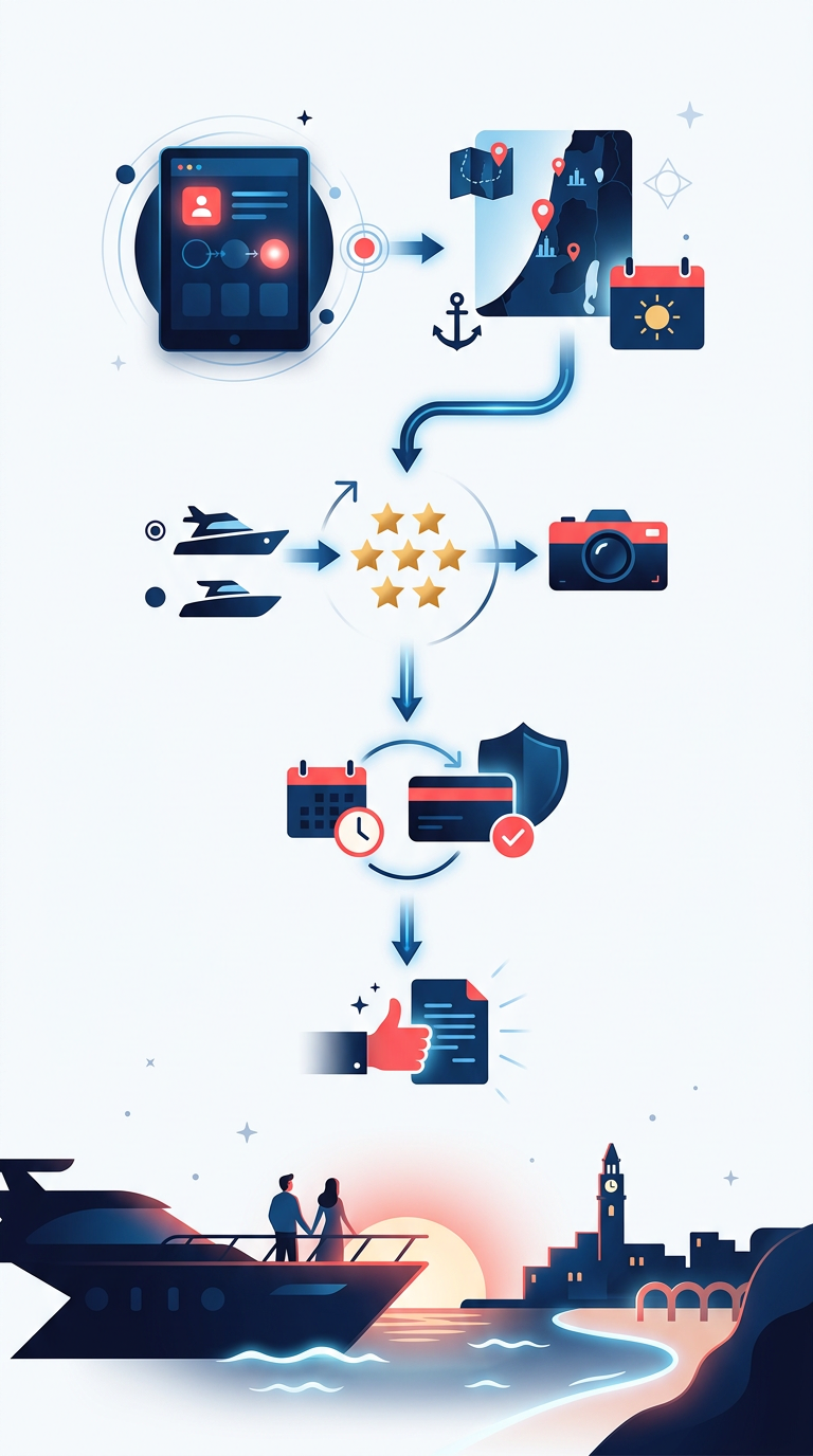 אינפוגרפיקה: Private Yacht Rental in Israel: Book Your Dream Boat Trip Today